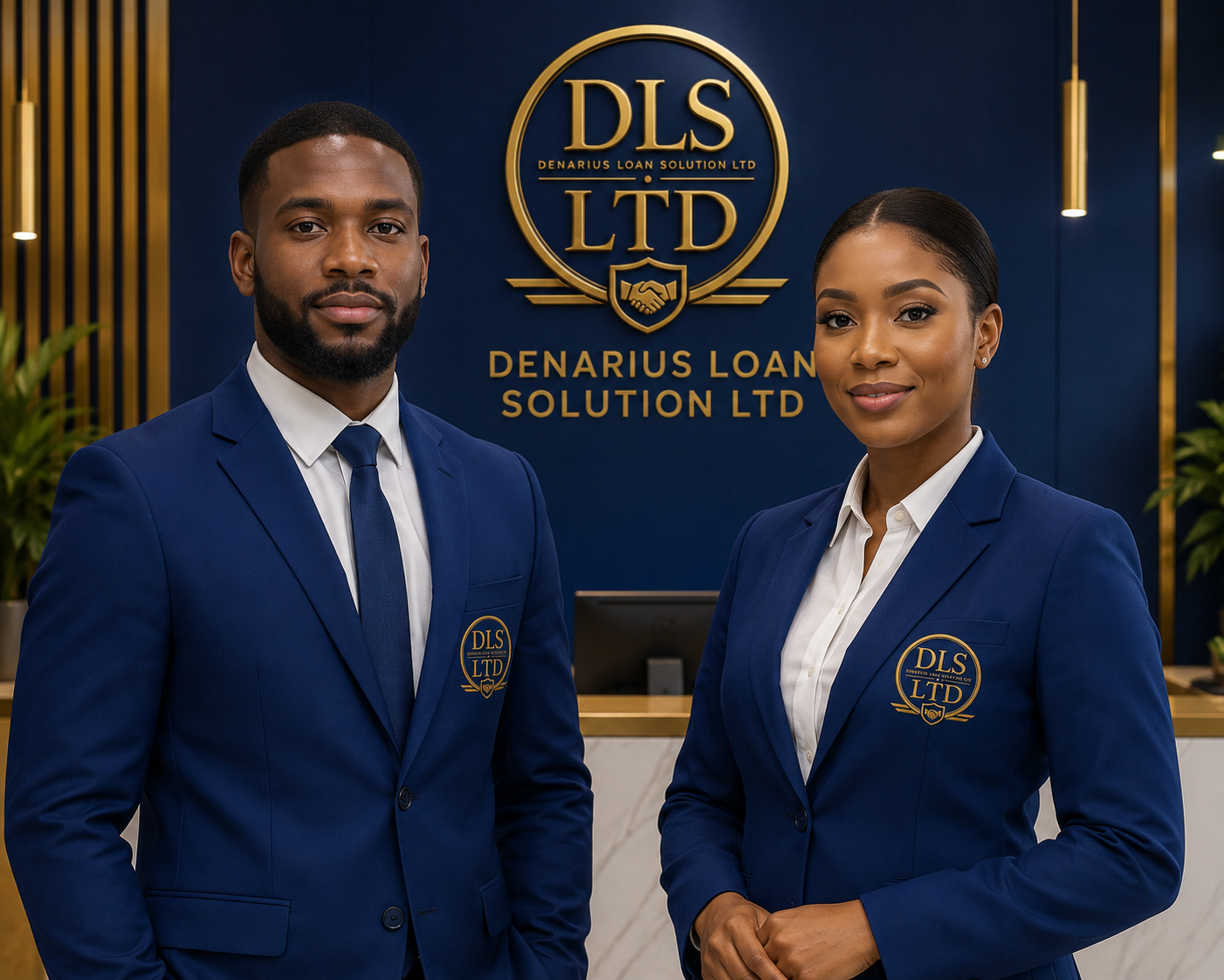 The Denarius Loan Solution team assisting a customer in Kingston, Jamaica